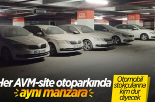 Site otoparkları stokçuların deposuna dönüştü